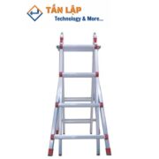 Thang nhôm chữ A gấp trượt Ninda RL-04