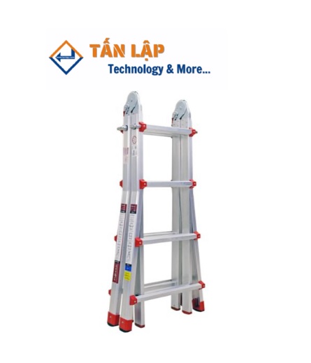 Thang nhôm chữ A gấp trượt Ninda RL-04 - Ảnh 2