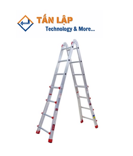 Thang nhôm chữ A gấp trượt Ninda RL-04 - Ảnh 3