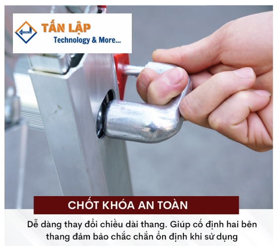 Thang nhôm chữ A gấp trượt Ninda RL-04 - Ảnh 6